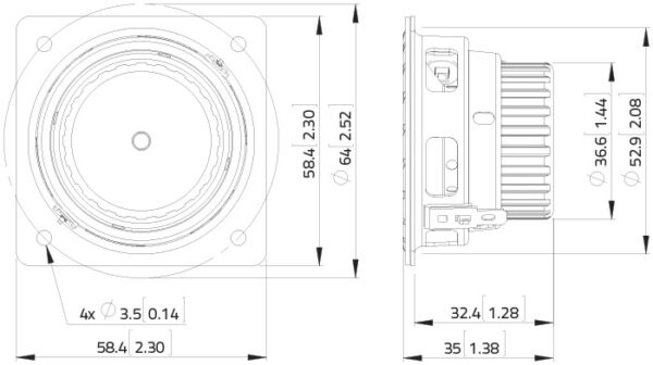 Altoparlante 2 fullrange neodimio LAVOCE FSN021.00 40W