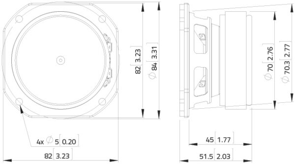 Altoparlante 3 fullrange LAVOCE FSF030.70 60W