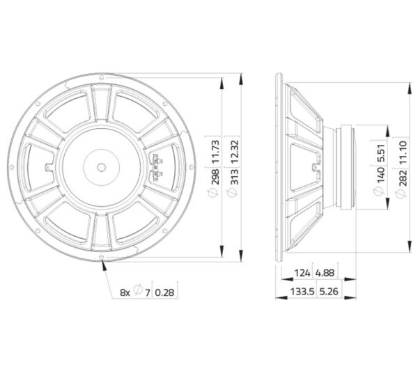 Woofer 12 LAVOCE WSF122.02 400W