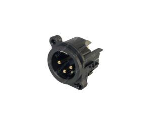 Connettore XLR maschio da pannello 3 Poli dritti