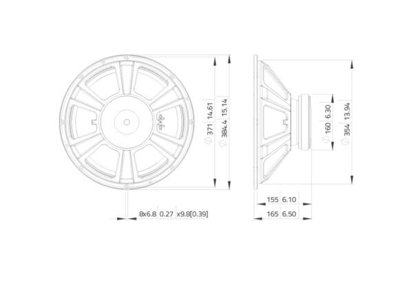 Woofer 15 LAVOCE WSF152.50 500W