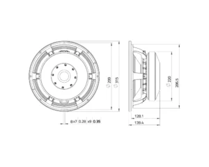 woofer 12 lavoce waf124.01 measure